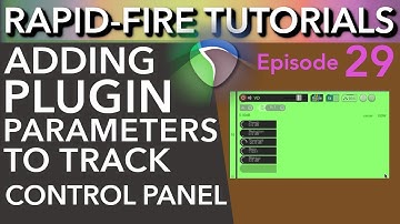 Adding Plugin Parameters to Track Controls (Rapid-Fire Reaper Tutorials Ep29)