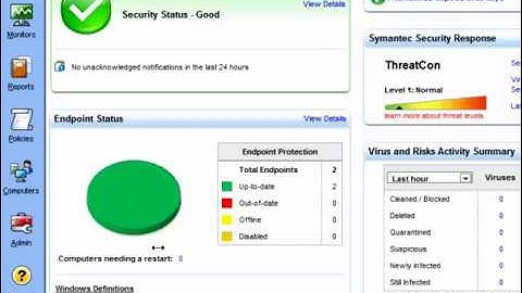 Symantec Antivirus Client Installation & Version Confirmation
