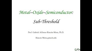 D9. NMOS: Sub-Threshold
