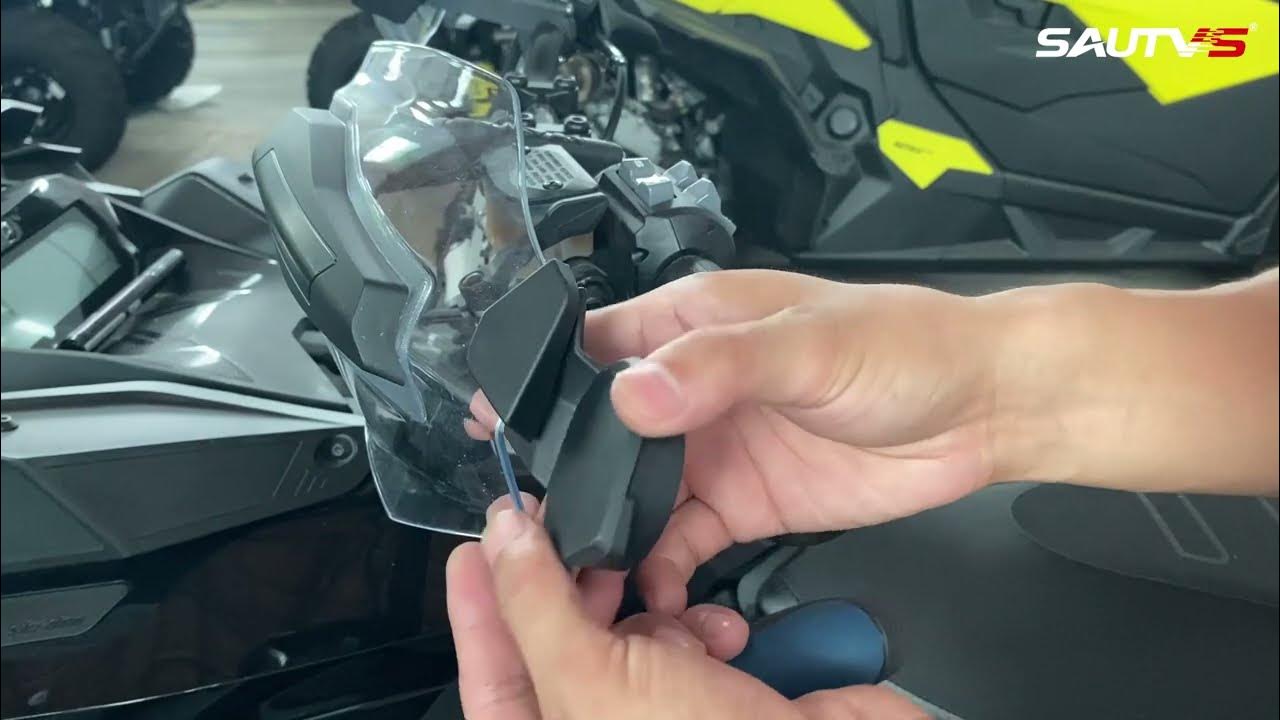 Installation of SAUTVS Handguard Rearview Side Mirrors for Ski Doo REV