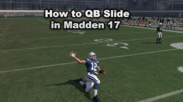 How to Qb slide in Madden 17 WORKS FOR MADDEN 18!!!!
