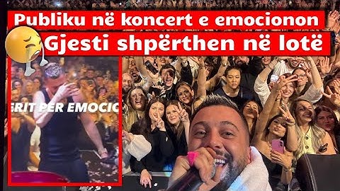 Emocione të forta në koncert, Gjesti shpërthen në lotë