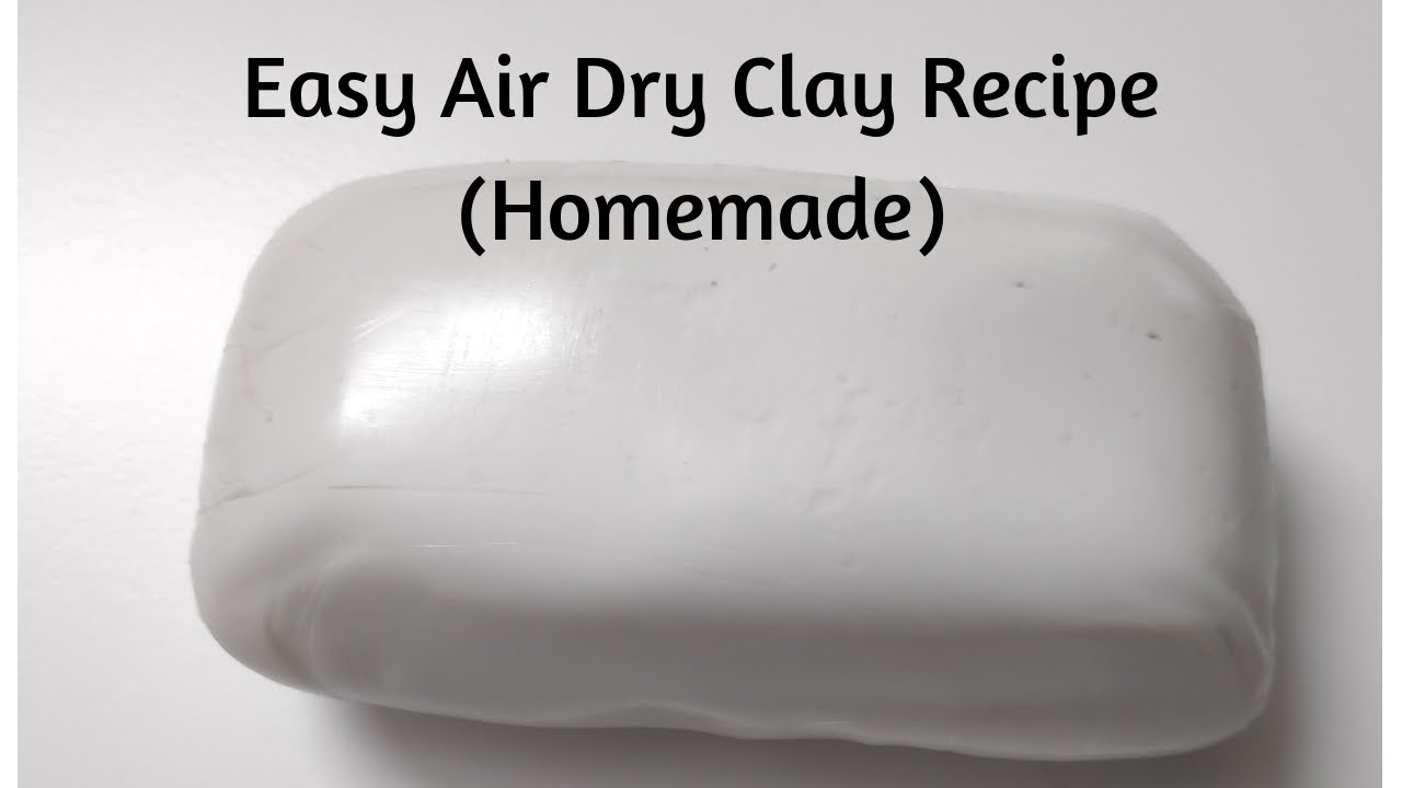 How to Make Air Dry Clay: No Cooking Required! (For flat projects