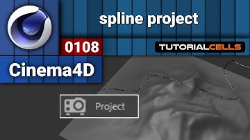 0108. spline project in cinema 4d
