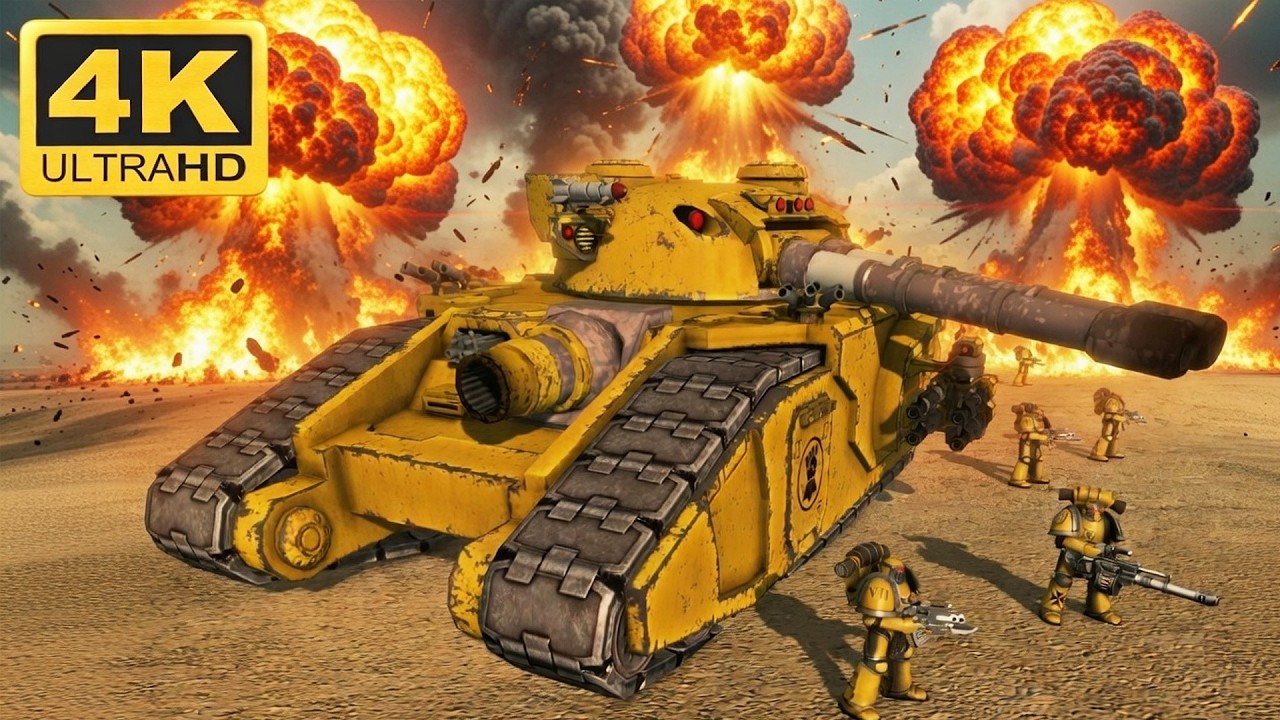 HORUS HERESY BATTLE – Imperial Fists vs Sons of Horus | Men of War: AS2 40K Cinematic (4K)