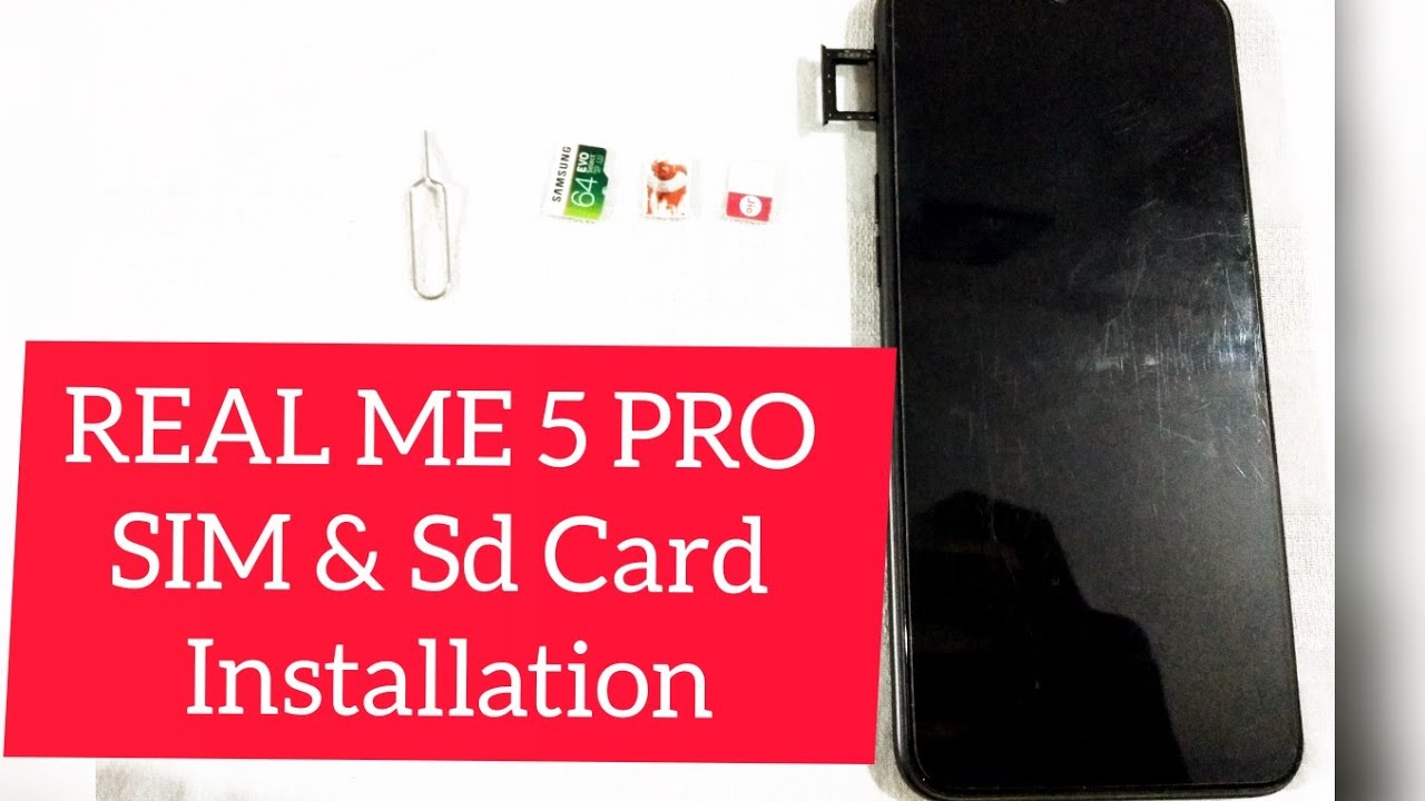 Realme 5 Pro How To Install Sim Card And Sd Card In Realme 5