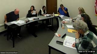 Regular School Board Meeting - November 10, 2025