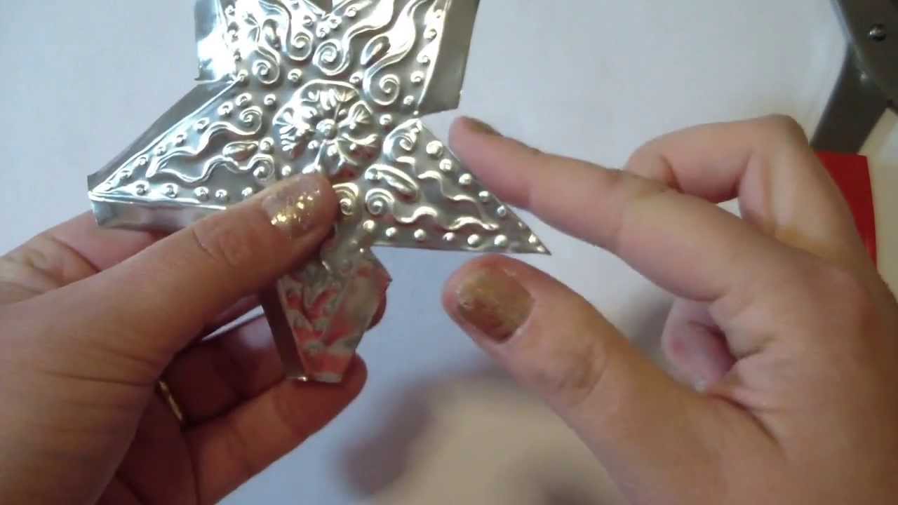 Tutorial decorazioni di natale (riciclo creativo): stelline di ...