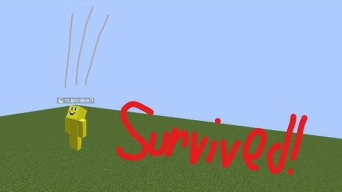 How to survive a fall from any height in Minecraft