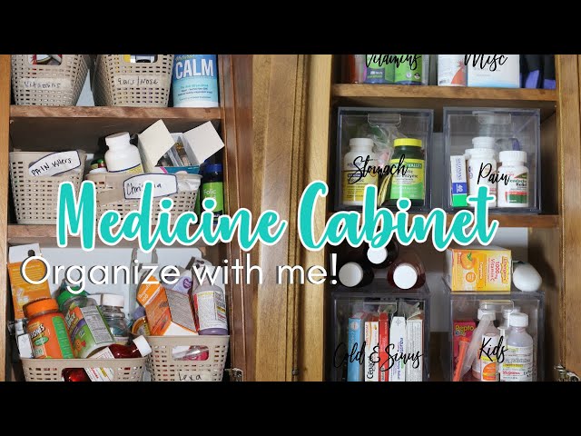 Medicine Cabinet Organization - Lolly Jane