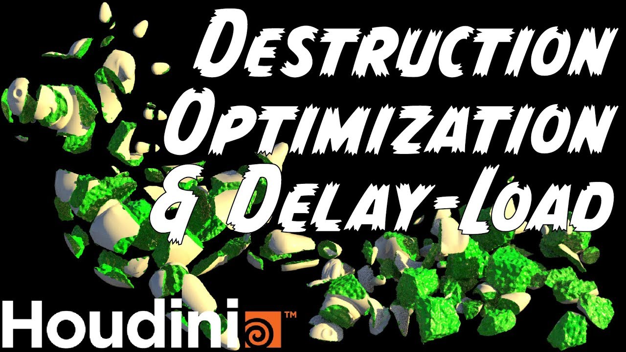 Destruction Simulation Optimization & Delay Load & Swap in Houdini