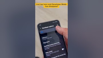 How do I turn off developer options on my Samsung Galaxy? #samsunggalaxy #developeroptions #shorts