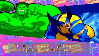 Marvel Super Heroes VS Street Fighter - Hulk/Wolverine - Expert Difficulty Playthrough