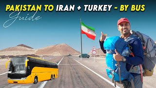 Crossing Pakistan to IRAN Border | EP01 | Road trip to Iran + Turkey (by Bus)