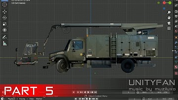 #416 3d modeling a truck in blender - part 05 - 4x timelapse