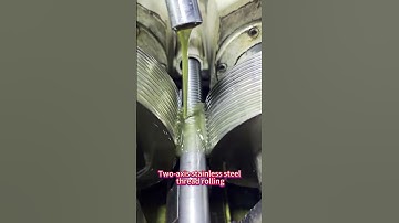 Two-axis stainless steel thread rolling#thread#threadrollingmachine#knurlingmachine