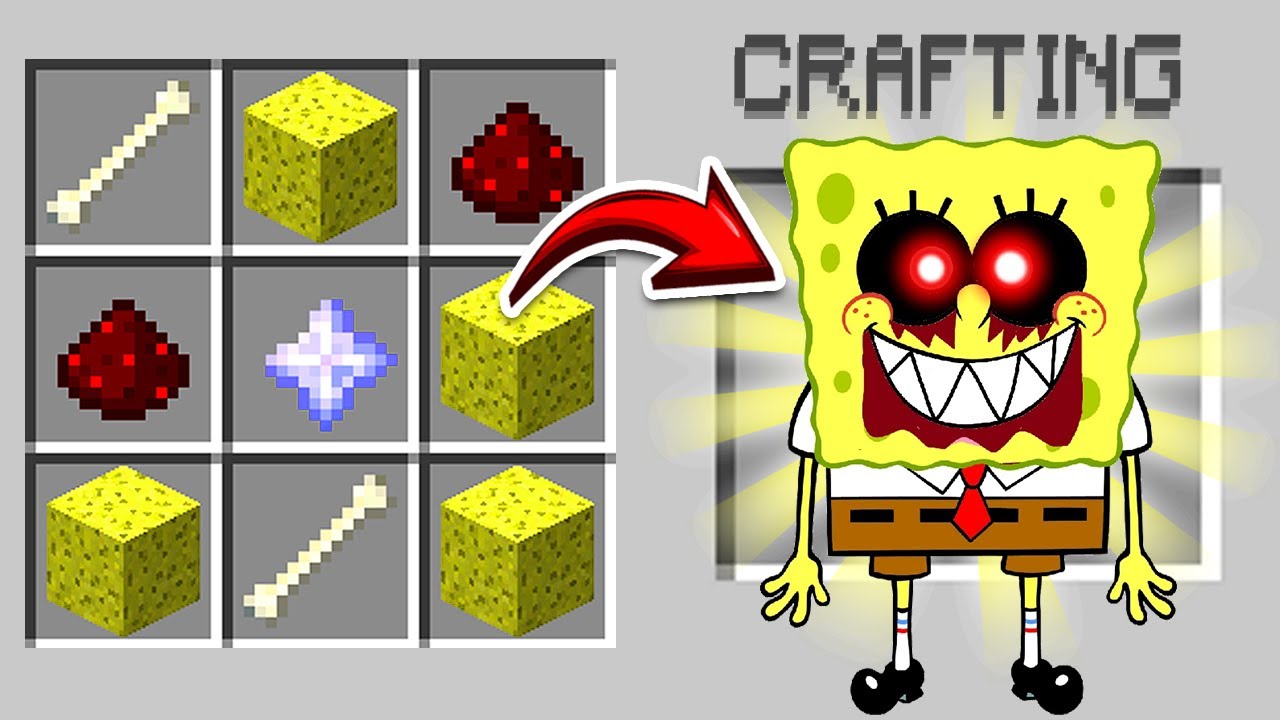 SO CRAFTEST du SPONGEBOB.EXE in MINECRAFT!😱 - YouTube