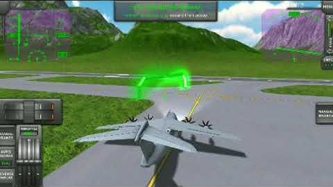 Turboprop flight simulator taxiing& takeoff (tutorial)