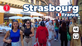 STRASBOURG - France 🇫🇷 4K Walking Tour 2023 | Historic Old Town La Petite France