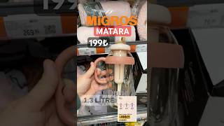 1.3 Litrelik Dev Matara Migrosta Satışta I Migros Pipetli Matara 199 I Migros Kasım 2025