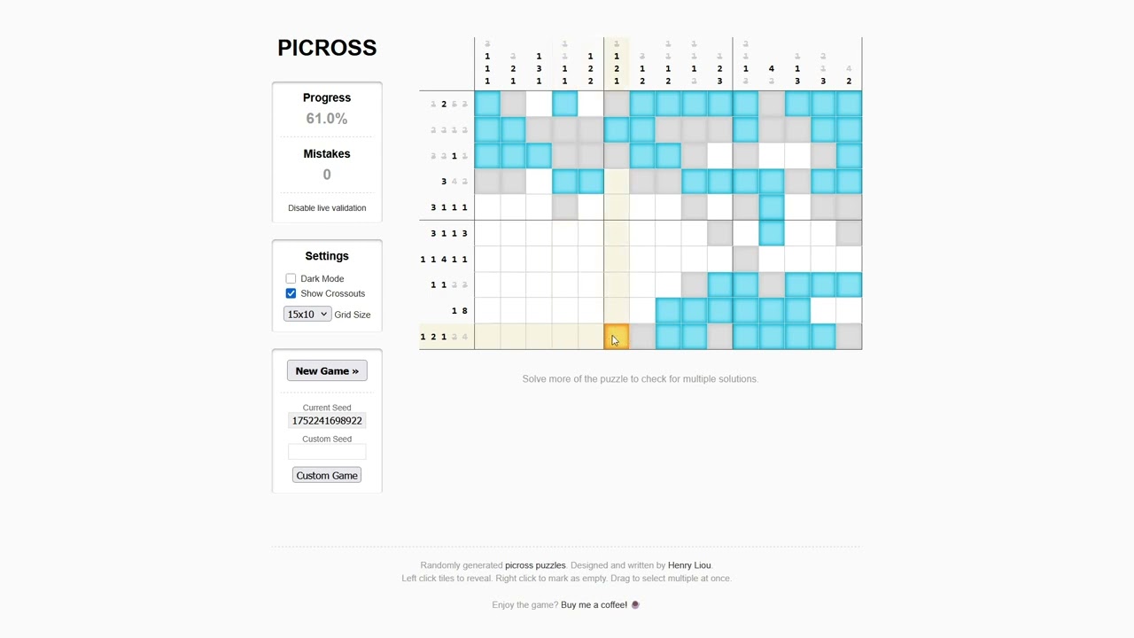 PICROSS PUZZLE