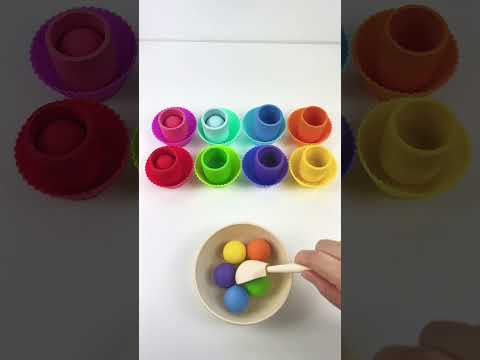 Satisfying color sorting ASMR! #satisfying #coloring