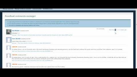 Facebook Comments Admin for PHP Melody