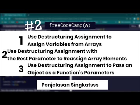 Gabungan Destructuring Dan Rest Parameter || Cpu - Penjelasan Mudah || freecodecamp