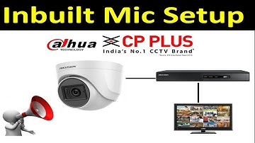 Dahua Inbuilt Mic camera setup in tamil | CP Plus Inbuilt audio camera setup in Tamil | Inbuit MIC