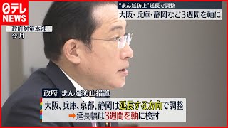 【まん延防止】大阪・兵庫・京都・静岡は期限延長で調整  政府