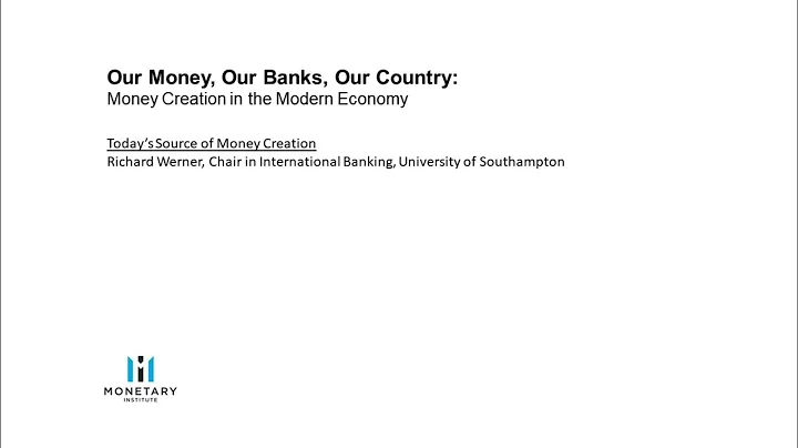 Today’s Source of Money Creation - Prof. Richard Werner (GDI)