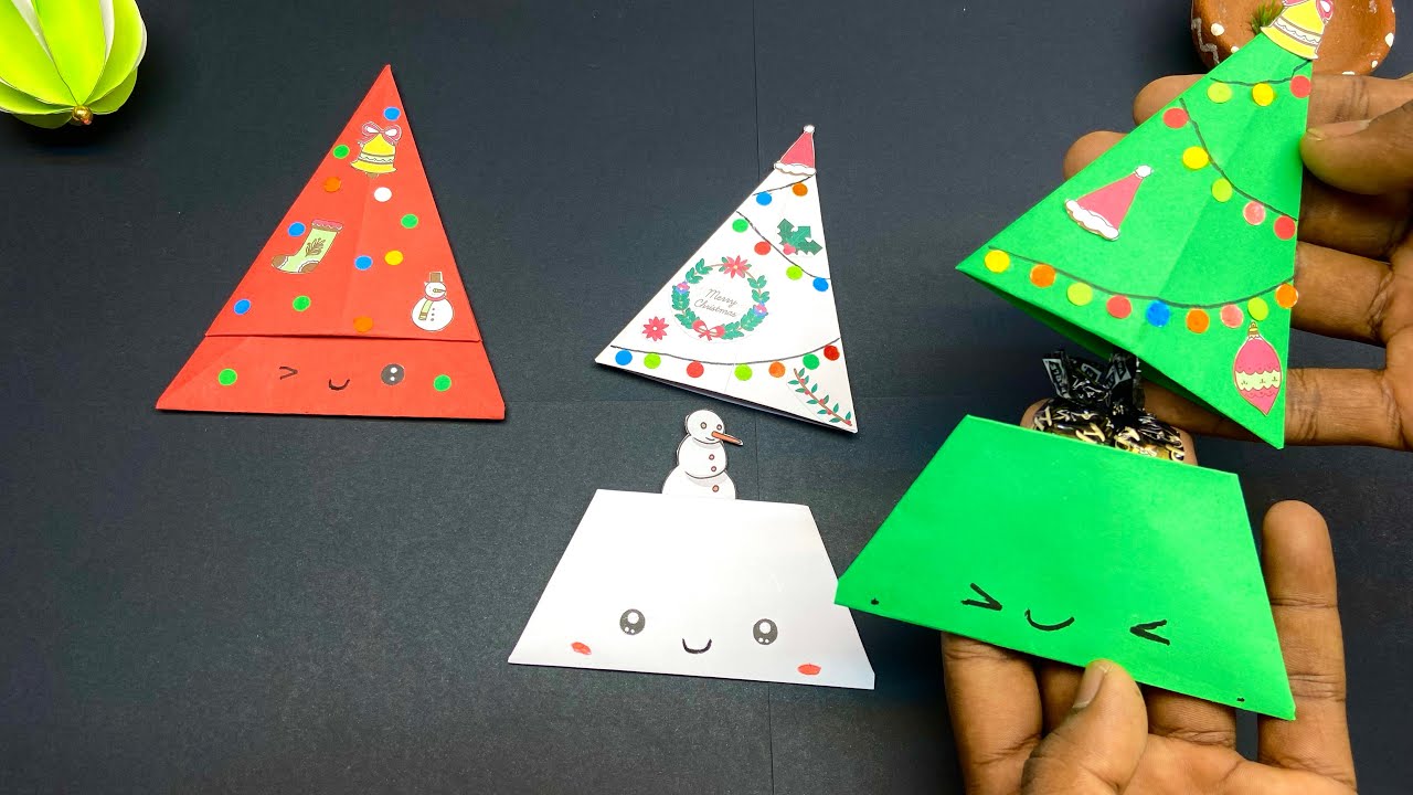 Easy Origami Christmas Tree | DIY Paper Christmas Craft & Gift Idea 