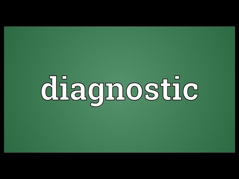 Diagnostic Meaning