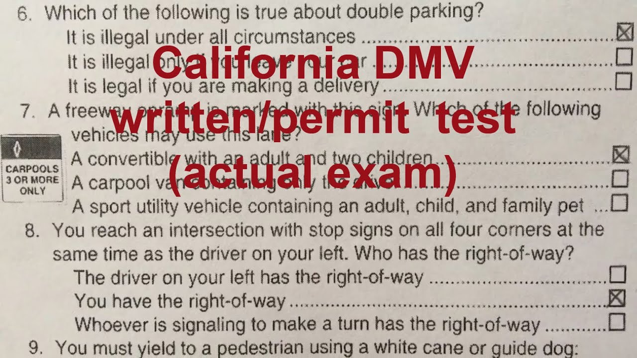 Answers To Motorcycle Permit Test California | Reviewmotors.co