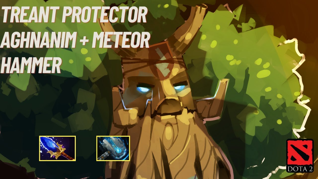 DOTA 2 TREANT PROTECTOR HAMMER + AGHNANIM DOING MAPHACK! 