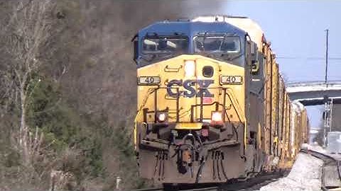 CSX AC44CW 40 and ES40DC 5242 Lead Q211-06 on 3/7/20