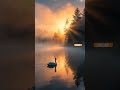 Misty Lake Sunrise #relaxing #ambient #visualpoetry #naturesounds  #cinematography #lulllab9