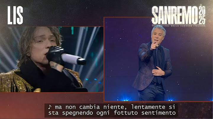 LIS Sanremo 2025 - Irama canta “Lentamente”