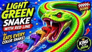 99999+ Score! Green Snake🐍|Dominates The Arena 🔥 screenshot 4