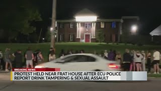 ECU police: Tampering of drink led to sexual assault; protest held at frat house