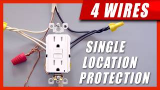 Famous How to: Install GFCI Outlet Receptacle.  4 Wires, Single Location Protection. Profile