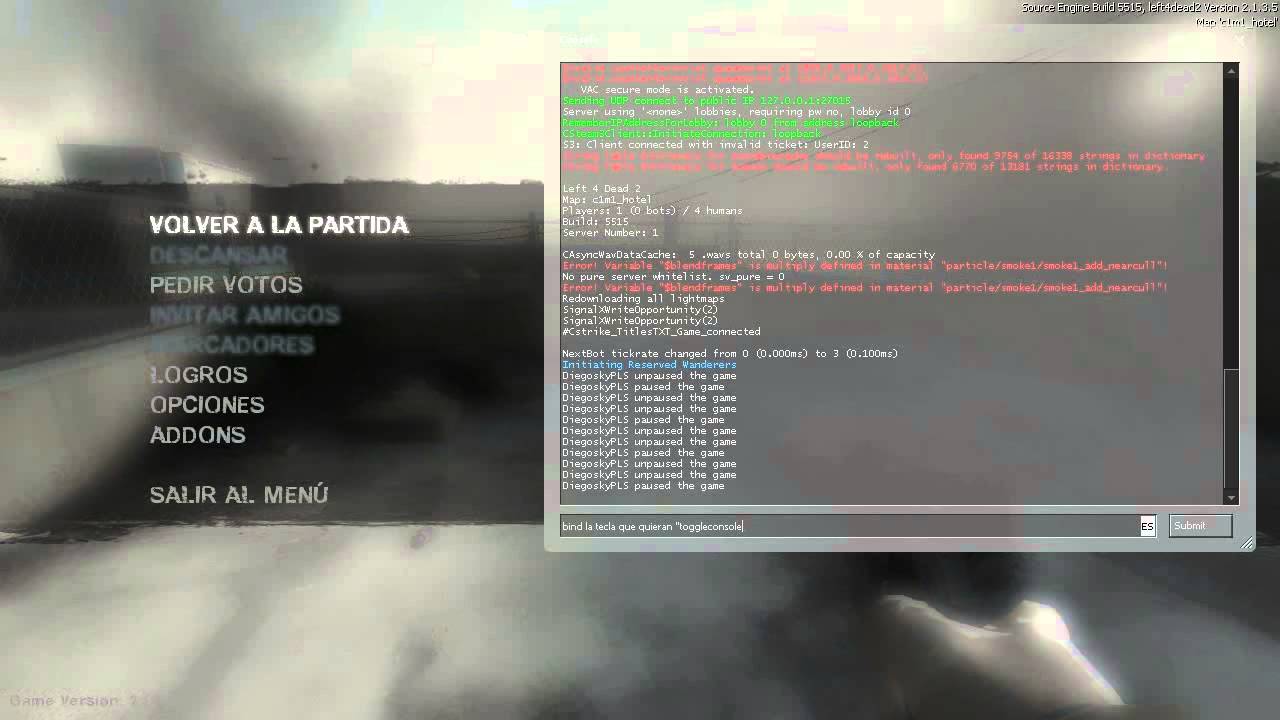 Left 4 Dead 2 Como poner contraseña a tu server y como habrir la