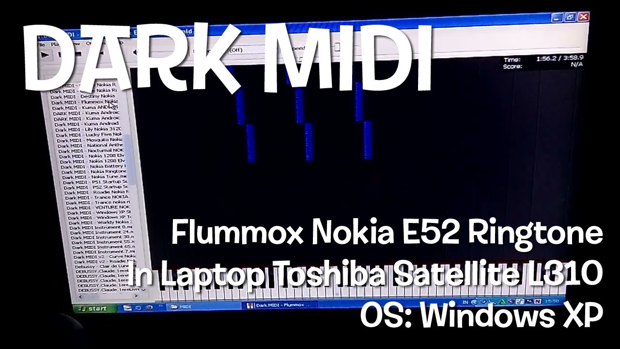 Dark MIDI - Flummox Nokia E52 Ringtone on Windows XP (LEGIT RUN)