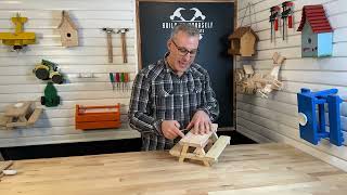 Build-It-Yourself Squirrel Picnic Table Instructional Video(NEW)