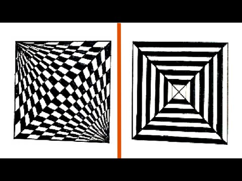 2 EASY Optical illusion Drawing/ Patterns/ Tricks/ Abstract Drawing for ...