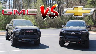 gmc canyon at4x vs chevy colorado zr2 - which midsize off road truck is better???