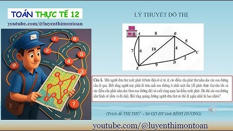 🎯 TOÁN THỰC TẾ 12|Tính 📏 QUÃNG ĐƯỜNG ngắn nhất của NGƯỜI ĐƯA THƯ 🧭| #luyenthimontoan