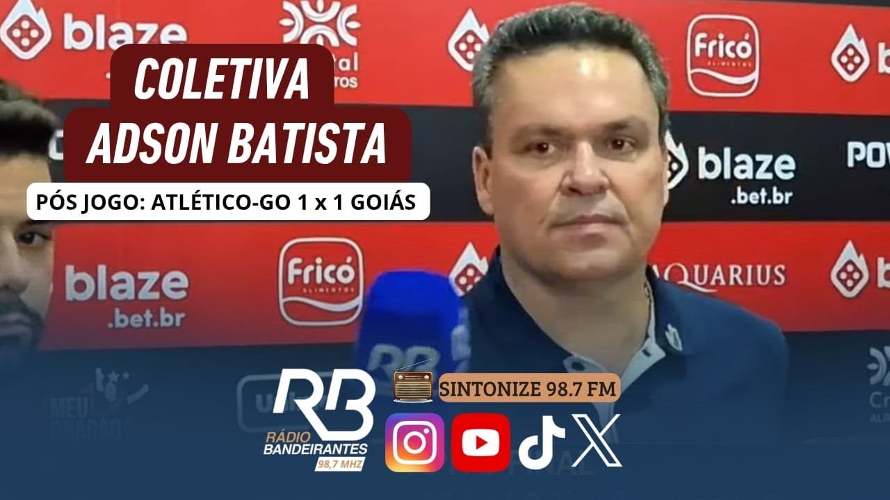 Coletiva de Adson Batista – Pós-jogo Atlético Goianiense 1 x 1 Goiás | Goianão