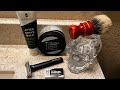 Latest razor from oneblade the element black tie soapaftershave feather blade  shavemac brush