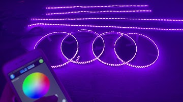 JHB Lighting 8Lights KIT of Bluetooth CHASING Flow Wheel Lights & Undereglow Lights Works Together